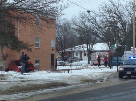 Automobile accident on the corner of Starin and Tratt