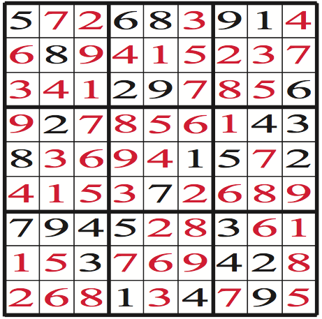 Nov. 20 Sudoku answers