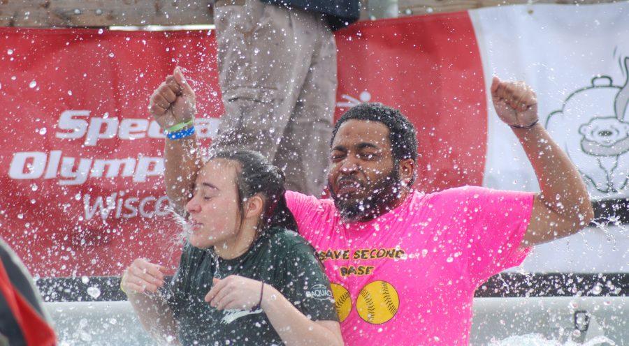 Community plunges for charity