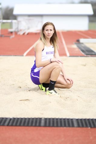 Senior leaps in front of pack