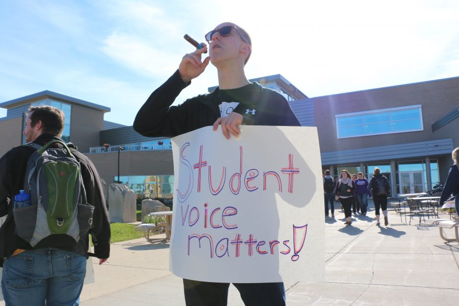 Shared governance demonstration voices student frustration