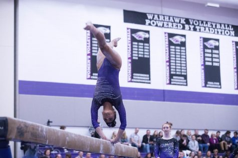 Women’s gymnastics stumbles on senior day
