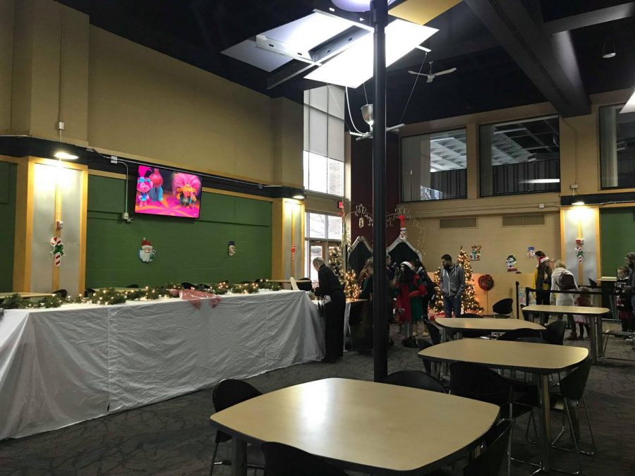Esker Dining Hall was lined with Christmas decorations and hungry families Saturday, Dec. 7 from 8 a.m. - 10:45 a.m. for the Optimist Breakfast with Santa.