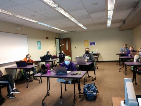 LIFE program students attend class in Winther Hall.