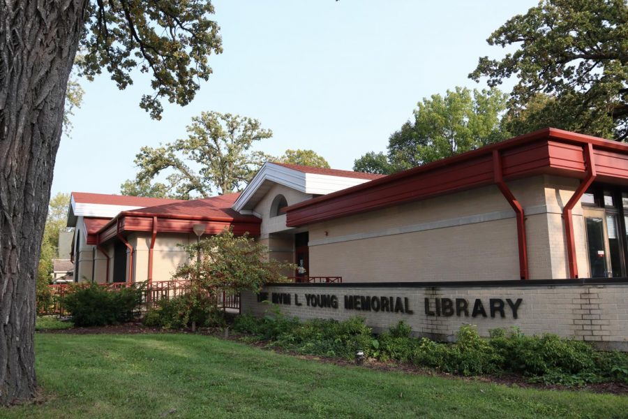 The Irvin L. Young Memorial Library is located at 431 West Center St. in Whitewater Wisconsin.