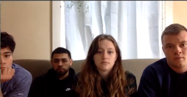 UW-Whitewater juniors Mackenzie Phelps, Ryan Santas, Juan Chavez and Dennison Cruz-Gonzalez say they were in the parking lot walking to their car in the early morning of March 5 around 1:55 a.m.  when they saw Will Schultz quarreling with a female bartender.