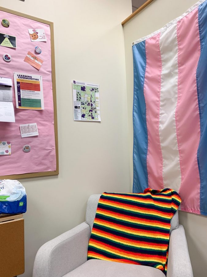 The PM Poorman Pride Center found in the University Center is filled with LGBTQ+ decorations to make students feel safe and accepted in this space. 