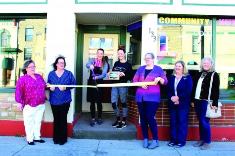 Owner Jericca Newby cuts the ceremonial ribbon for her brand new business, ReVamp Nutrition that is located on West Center Street, Whitewater on Nov. 8, 2021.