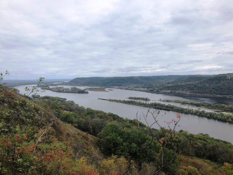 The view from atop Brady’s Bluff in Perrot State Park.