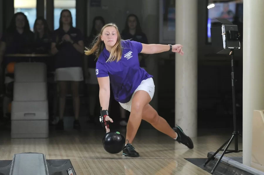 Senior Caitlin Mertins (pictured), a former Subway Athlete of the Week and CIBC Bowler of the Month (February 2020), helped lead the Warhawks to the Intercollegiate Team Championships last season. (Michael McLoone/UW-Whitewater Athletics)