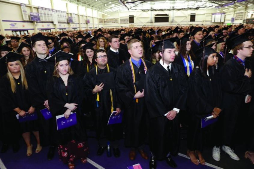 The spring 2020 commencement ceremony planned for May 16, 2020 is postponed as a result of the COVID-19 pandemic. The university is considering alternative options to honor the spring graduates