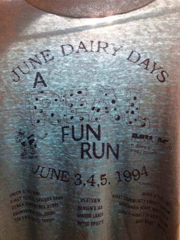 Threadbare might be one way to describe Chris Hardie’s t-shirt from June Dairy Days 1994. (Chris Hardie photo)