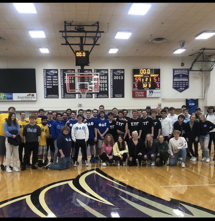 Phi Delta, Sigma Tau, and Phi Chi Epsilon all joined together in this basketball tournament.