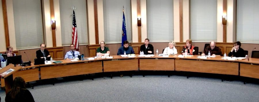 The Whitewater Common Council members at the public meeting on October 4, 2022
