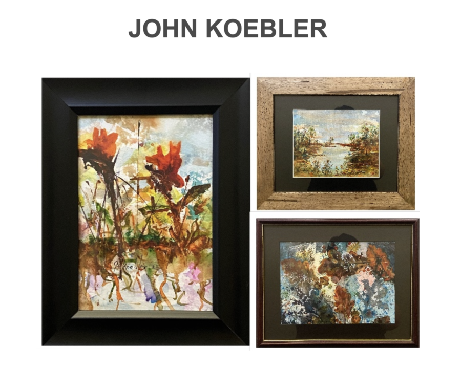 Pictured above are three of the pieces John Koebler displayed in the WAA Members’ Showcase. 