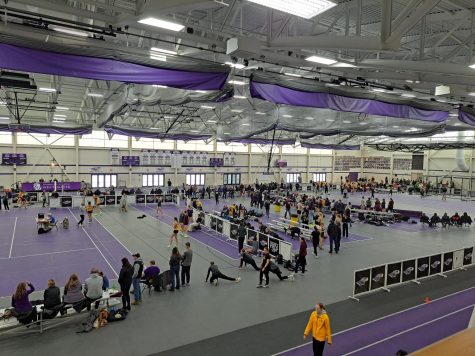 UW-Whitewater Track n. Field team hosts the Squig Converse Invitational indoor meet, at the Kachel Fieldhouse Jan. 28th 2023.