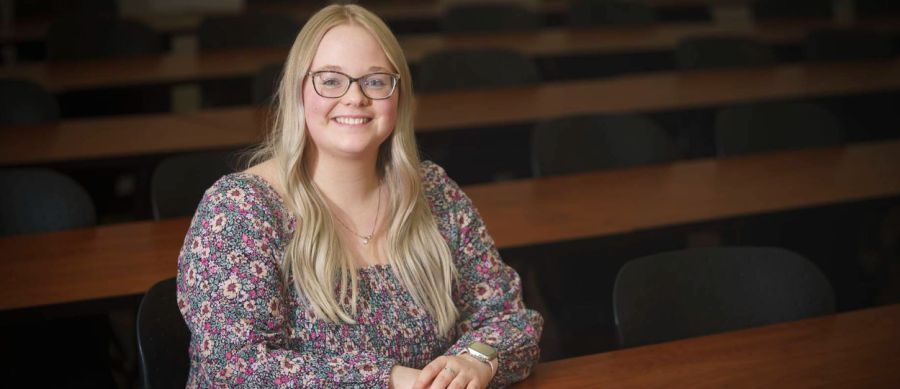 Senior Accounting and Information Systems Student Grace Olson