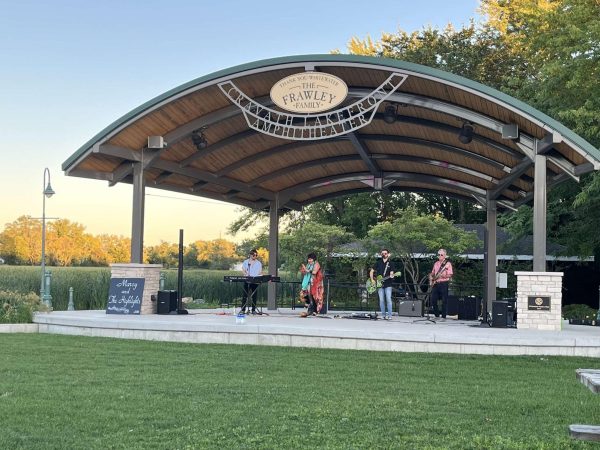 Marcy and the Highlights band played music in the Cravath Lakefront Park Thursday, Aug 31.