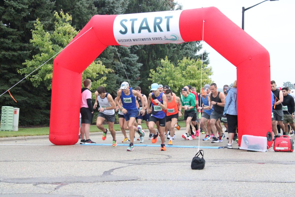 Half marathon start, 8:00 am at Whitewater High School