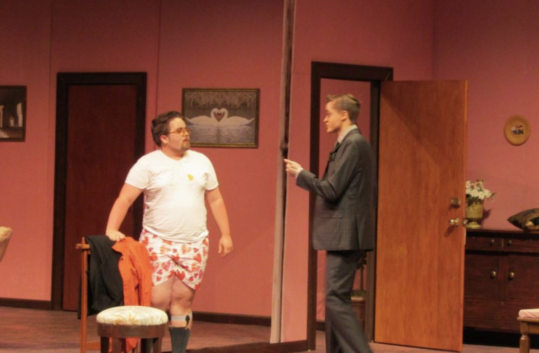 actors Carter Waelchli (Right) and Harry Henrich (left) take part in shows put on by the UW-Whitewater Theatre Department
