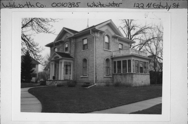 G.W. Esterly House, the Delta Zeta Sorority House of UW-Whitewater, as taken by the Whitewater Historical Society. 
