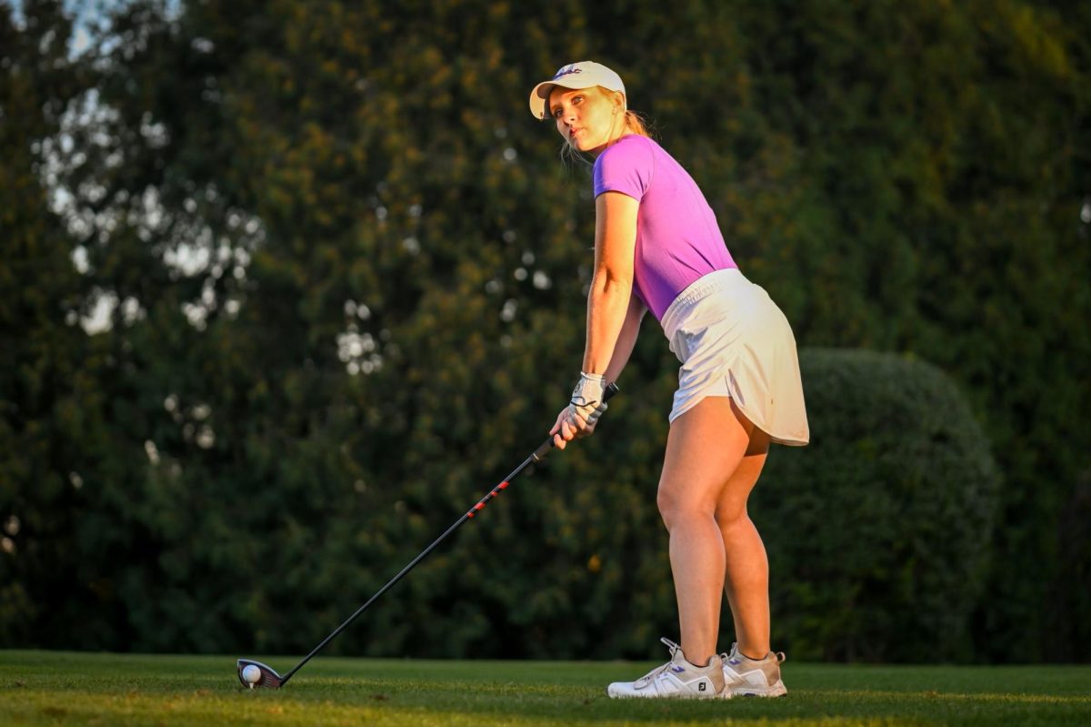 Junior golfer Ellie Johnson achieved a program low for a round score of 69. Though that was impressive, she plans to continue working hard as she always has, and to get even lower of a score.
