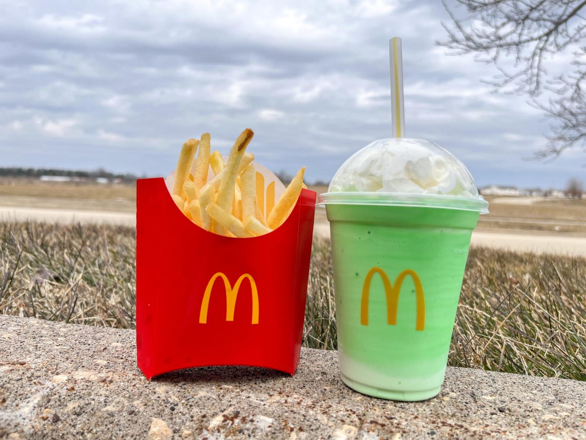 Pair the favorite Shamrock Shake with some fries.
