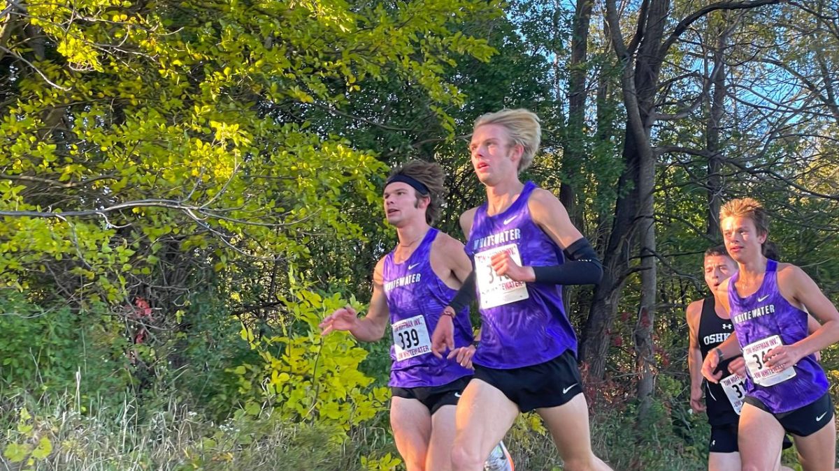 Landen and Keegan Bratt race each other at the Warhawk Open Oct. 20, 2023.
