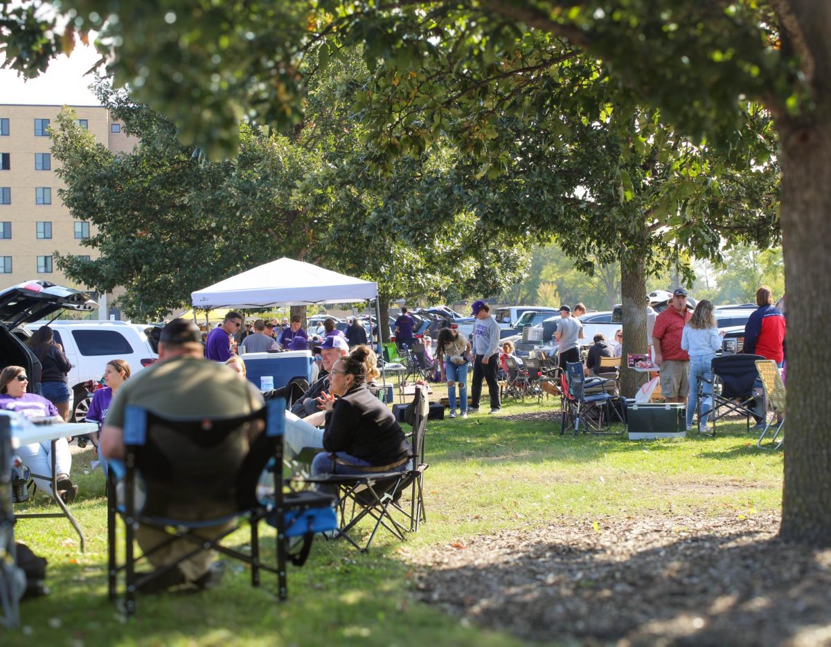 UW-Whitewater and UW-Oshkosh families enjoy tailgating activities before the football game during UWW’s Family Fest on Oct. 5, 2024.
