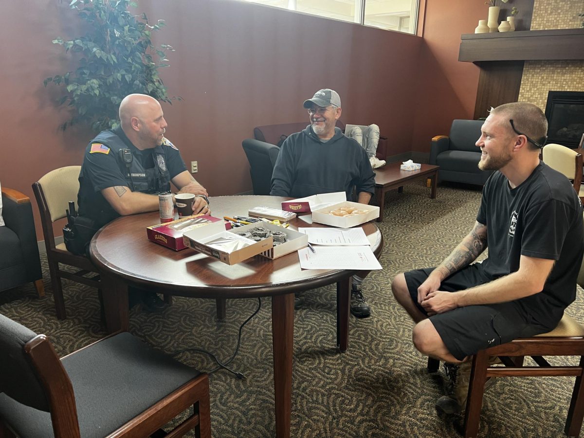 Officer Thompson with the custodial staff, October 2024.