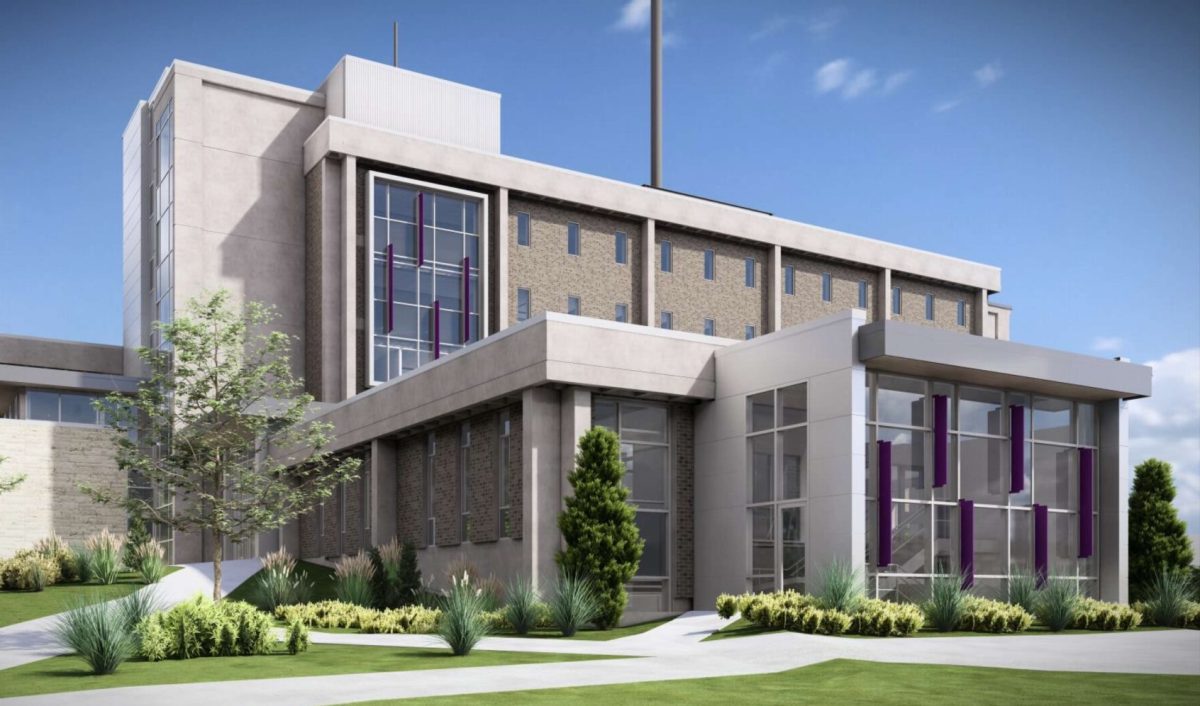 Rendering of Winther Hall’s West Facade exterior. Credit: Sommerville Architect & Engineers