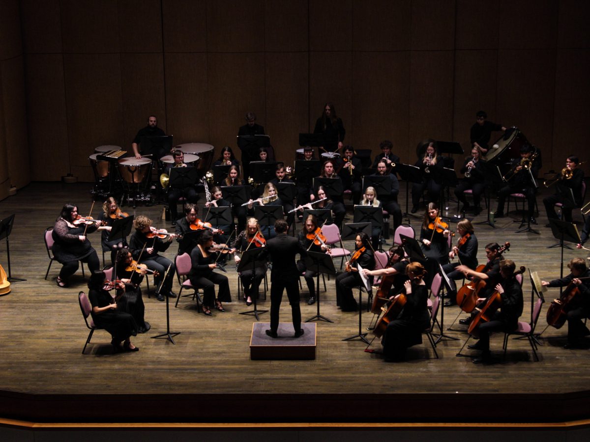 UW-Whitewater students performing in Symphony Orchestra at Greenhill Center of the Arts Mar 18, 2025. 