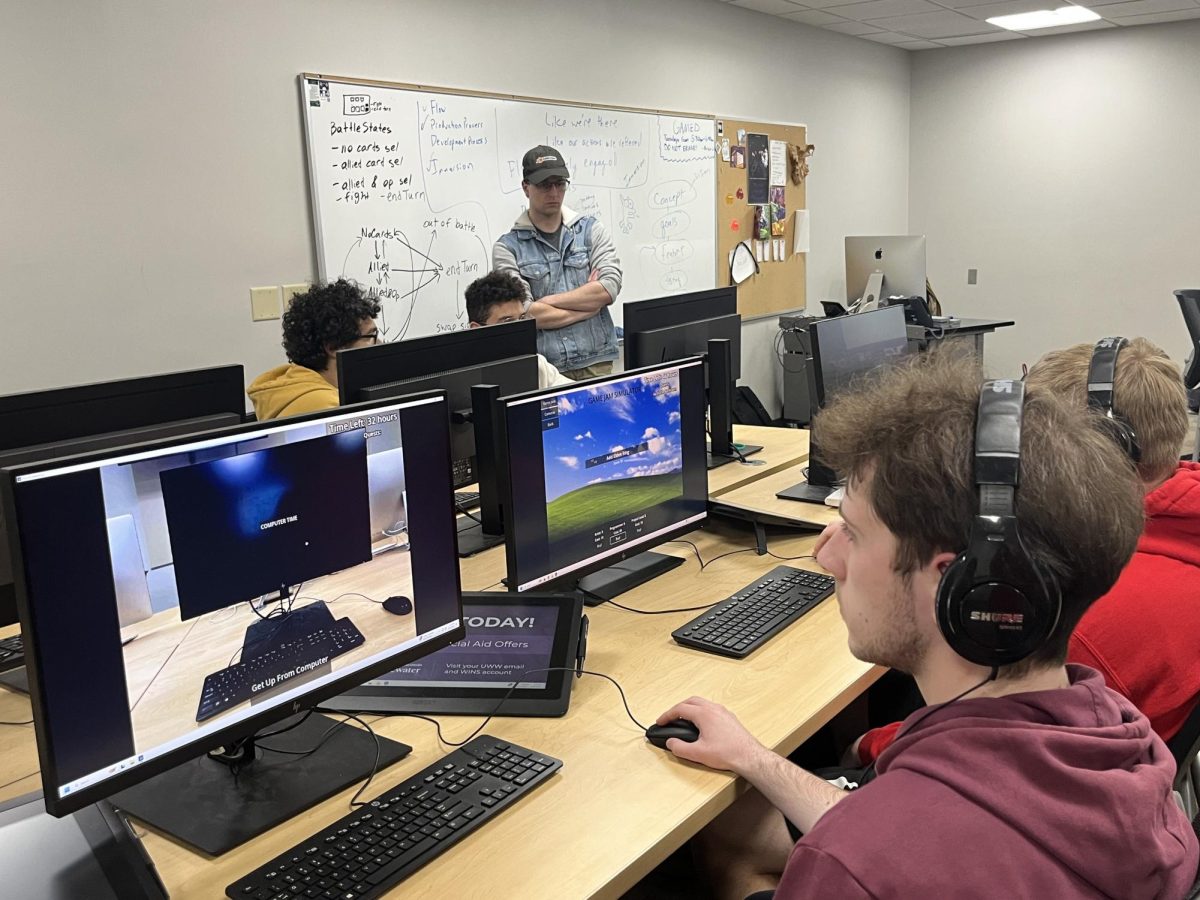 Students try to survive a Game Jam and pizza night over 48 Hours in Andersen 1230.
