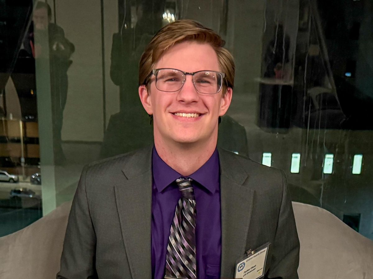 Editor of the Royal Purple, Parker Olsen