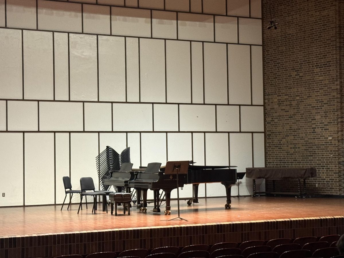 A picture of the Light Recital Hall, showcasing the room in which the Orchestra's Concerto/Aria Competition was held, September 13, 2025