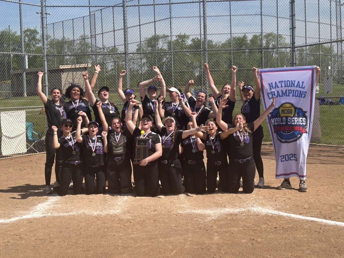 Club softball team after the world series win
