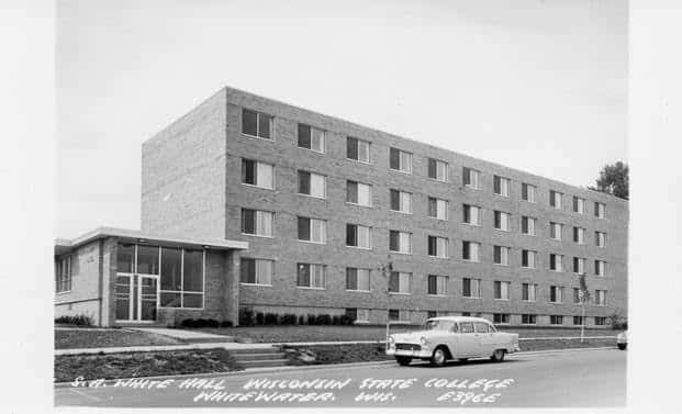 An old photo of White Hall, which is scheduled to be demolished beginning in May 2026. (Courtesy of the Whitewater Historical Society)
