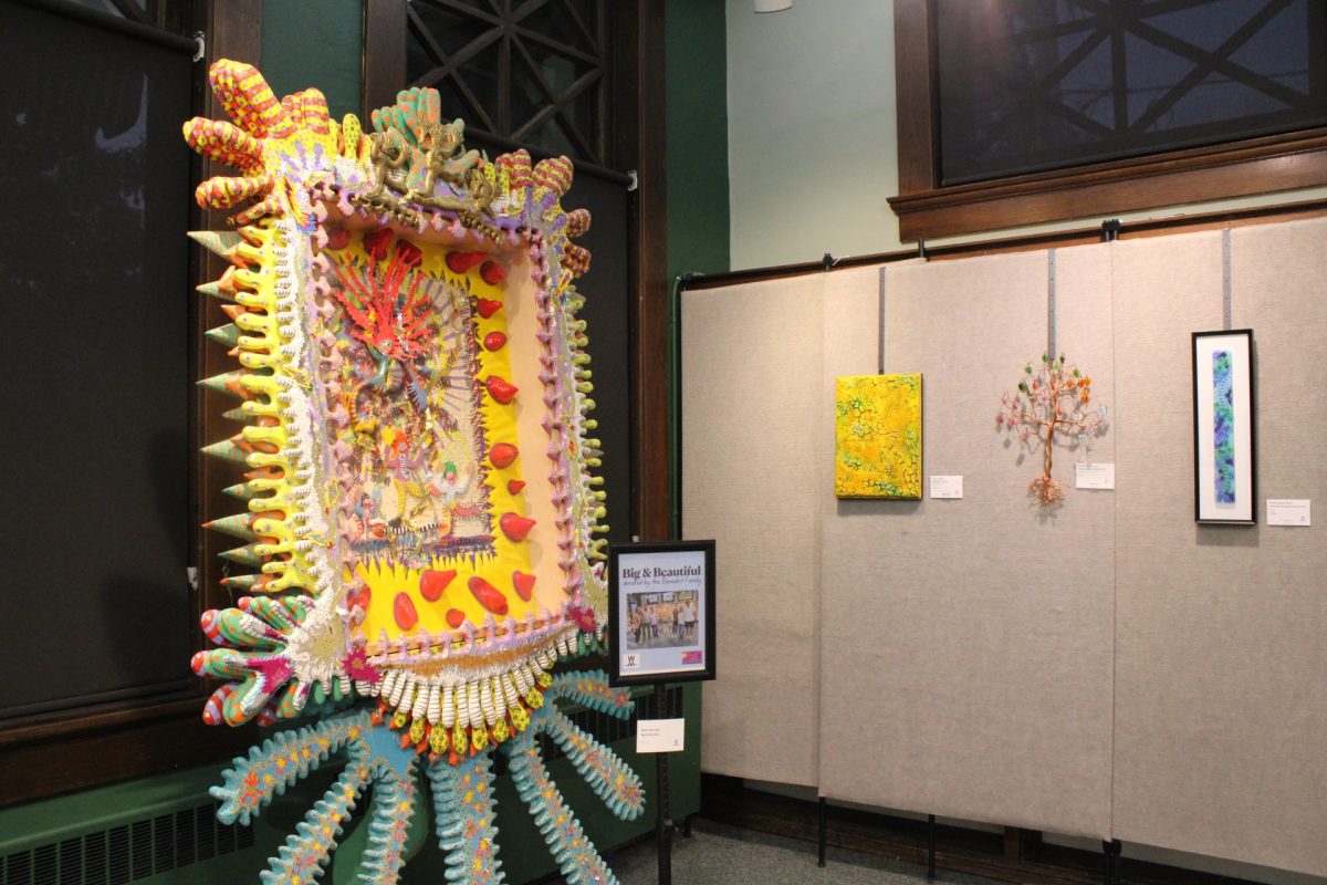An art display at the Whitewater Arts Alliance where the “Art of Healing” program took place