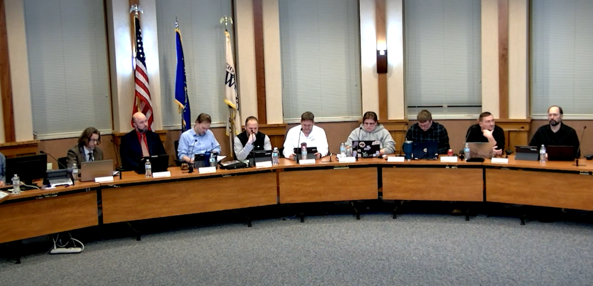 The Whitewater Common Council listens to Jodi Sweeney’s pitch for a $1.5 million campaign to renovate the Whitewater Aquatic and Fitness Center.