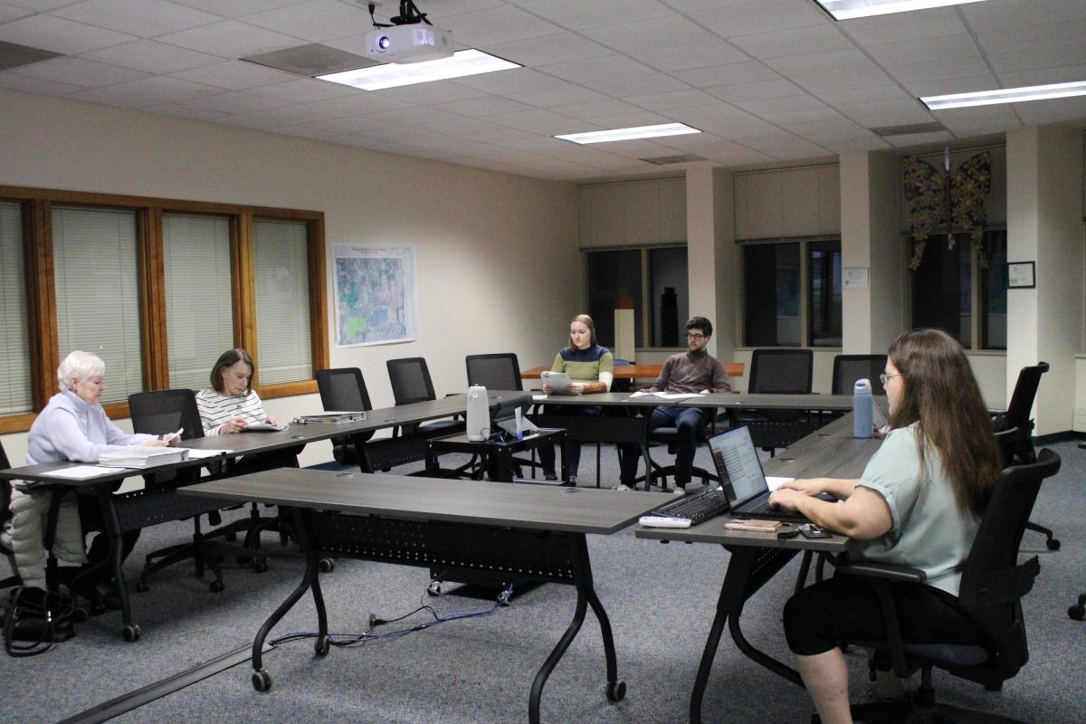 The landmark commission meets in Whitewater city hall to discuss potentially landmarking the Stone Stable.
