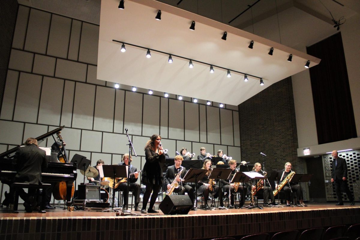 Jazz Ensemble II performs at Light Recital Hall on April 18th, 2025.