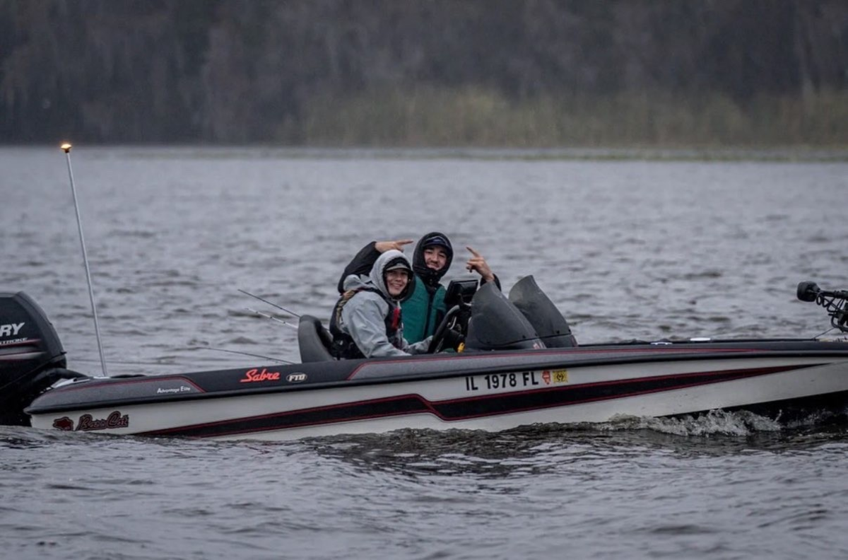 Two members, Kade and Mike, competing down in Florida on the Harris Chain. (Courtesy of Keegan Rossing)
